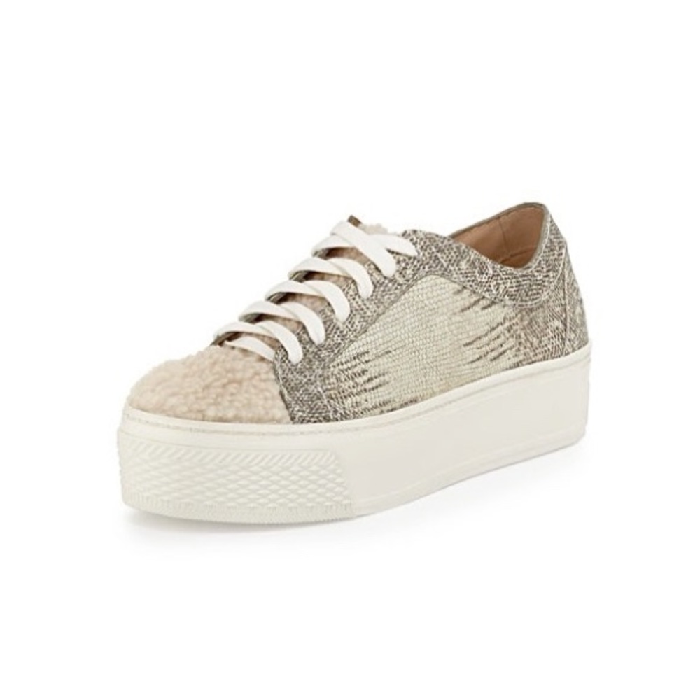 Loeffler Randall Miko Furfront Platform Sneakers